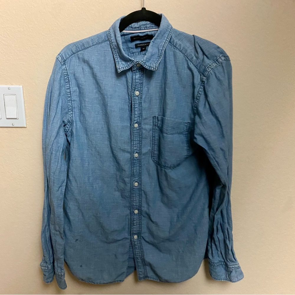 Banana Republic Linen Shirt Camden Fit (M)